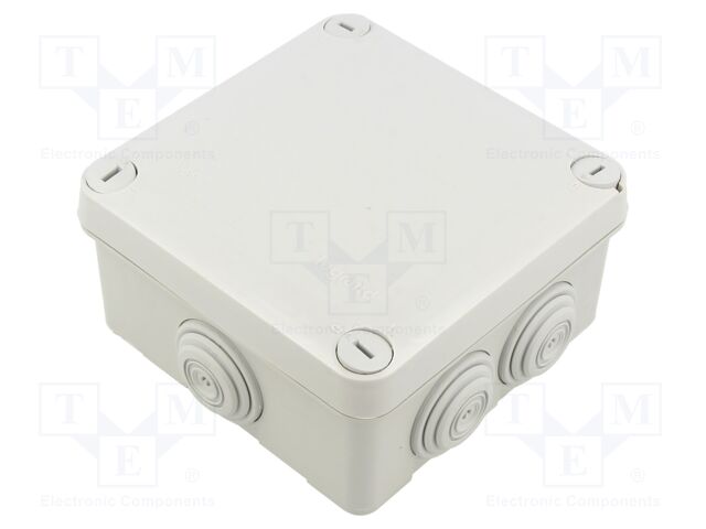 Enclosure: junction box; X: 121mm; Y: 121mm; Z: 60mm; plastic; IP55