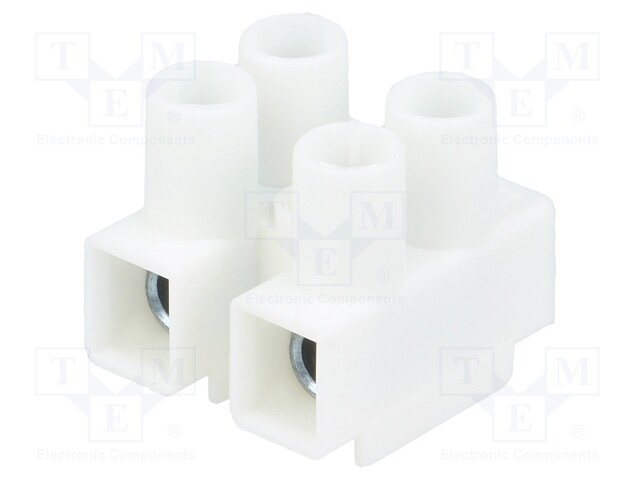 Terminal block; screw terminal; ways: 2; 0.5÷4mm2; terminals: 4