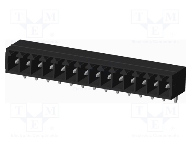 Connector: pluggable terminal block; socket; male; on PCBs