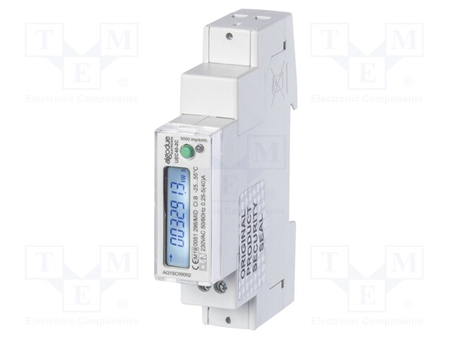 Electric energy meter; 40A; Network: single-phase; 50÷60Hz; IP51