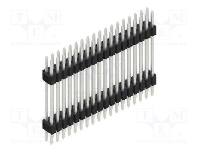 Connector: pin strips; pin header; male; PIN: 36; 1.27mm; THT; 2x18