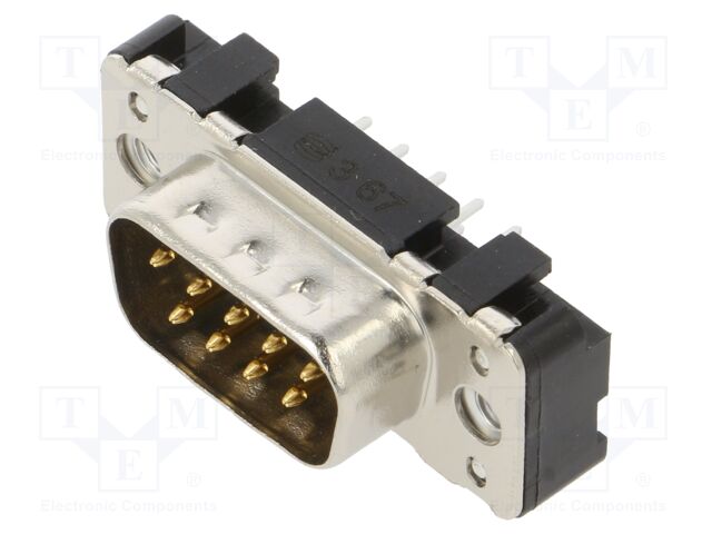 D-Sub; PIN: 9; socket; male; straight; THT; UNC4-40