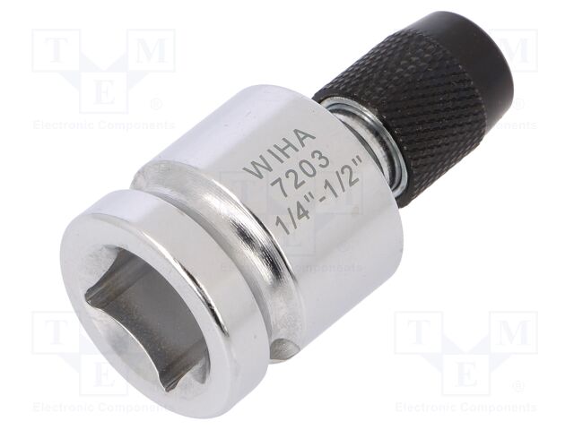 Holders for screwdriver bits; Socket: 1/2"; Overall len: 50mm