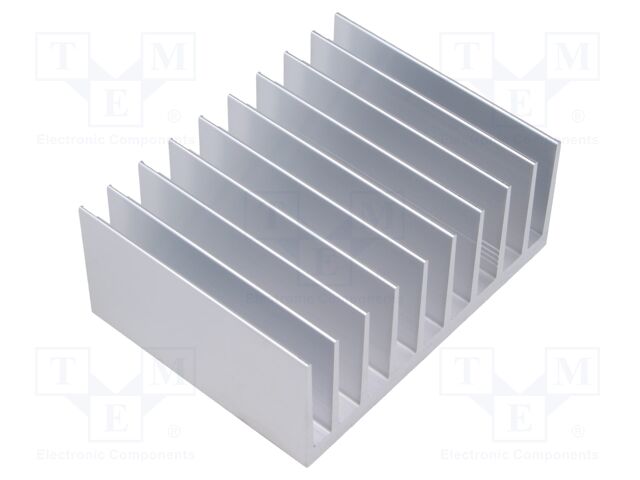 Heatsink: extruded; grilled; aluminium; L: 75mm; W: 98mm; H: 40mm