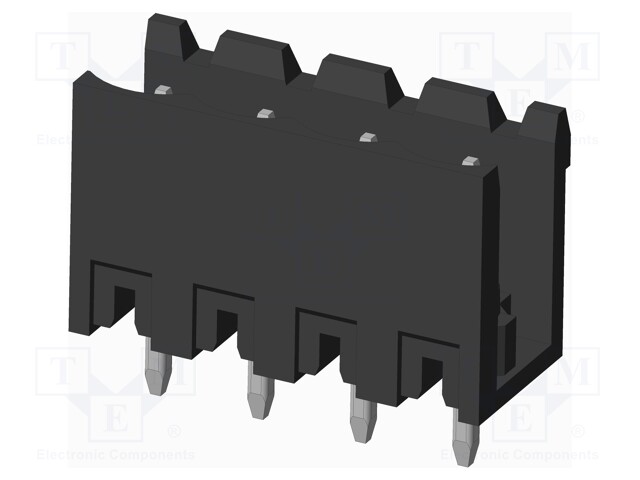 Connector: pluggable terminal block; socket; male; on PCBs