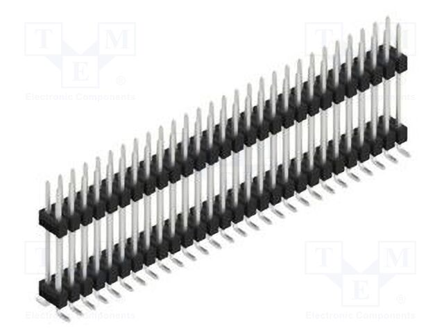 Connector: pin strips; pin header; male; PIN: 56; 2.54mm; SMT; 2x28