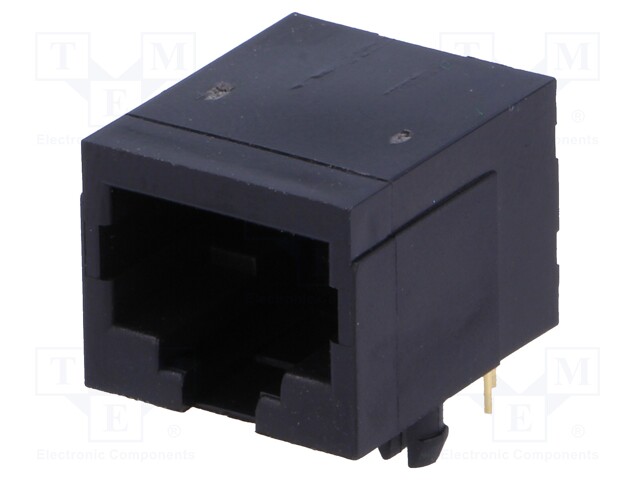Socket; RJ50; PIN: 10; Layout: 10p10c; THT; angled 90°
