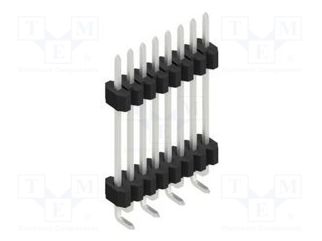 Connector: pin strips; pin header; male; PIN: 8; 1.27mm; SMT; 1x8