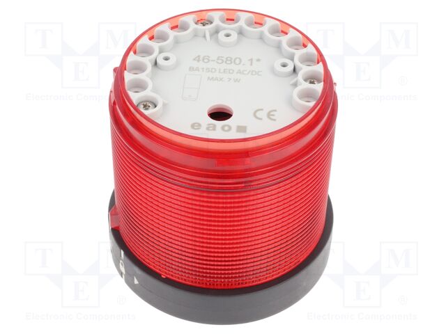 Automation module: light signaller; red; 24VDC; 24VAC; IP44; 46