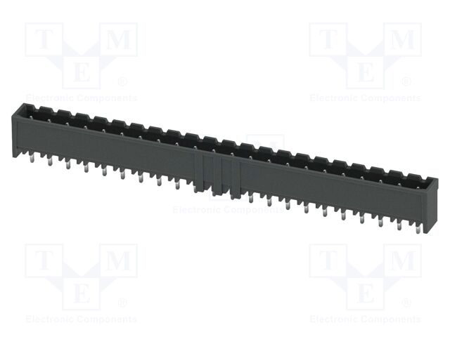 PCB headers, nominal cross section: 2.5 mm2, color: black, n
