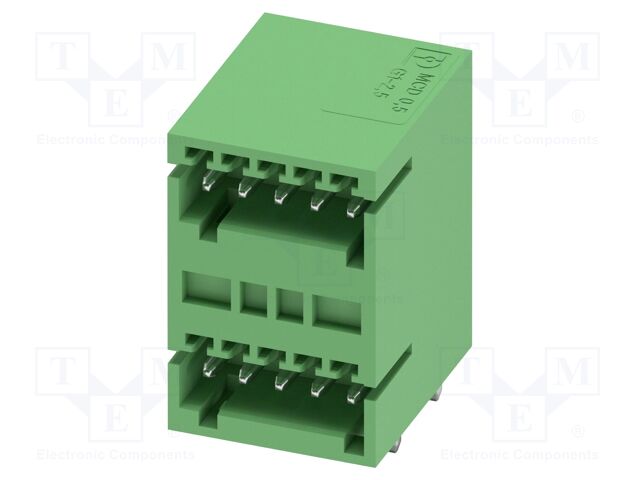 PCB headers, nominal cross section: 0.5 mm?, color: green, n