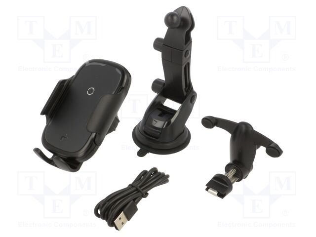 Car holder; black; air vent,for dashboard,for windscreen
