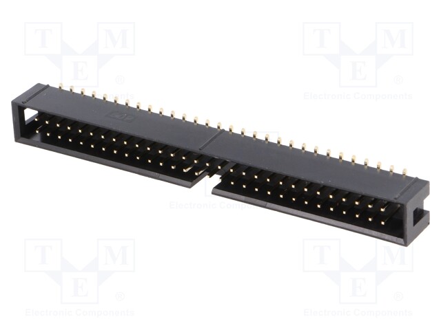 Socket; IDC; male; PIN: 60; vertical; SMT; gold flash; 2.54mm