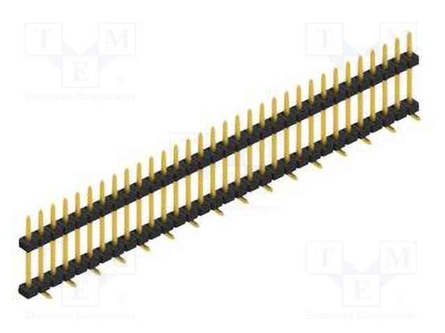 Connector: pin strips; pin header; male; PIN: 32; 2mm; SMT; 1x32