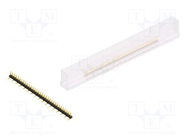 Connector: pin strips; pin header; male; PIN: 33; 2mm; SMT; 1x33