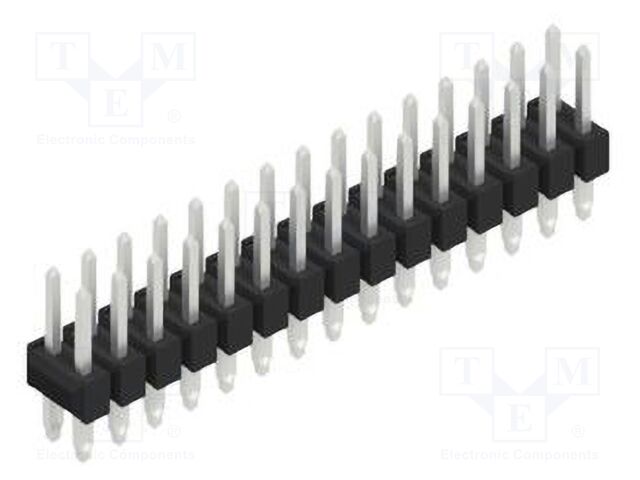 Connector: pin strips; pin header; male; PIN: 30; 2.54mm; THT; 2x15