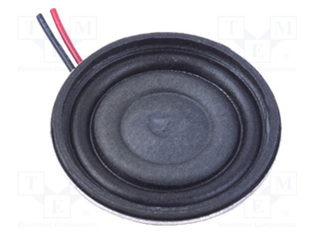 Loudspeaker; miniature; 2W; 8Ω; Ø36x6mm; 10kHz; Sound level: 88dB