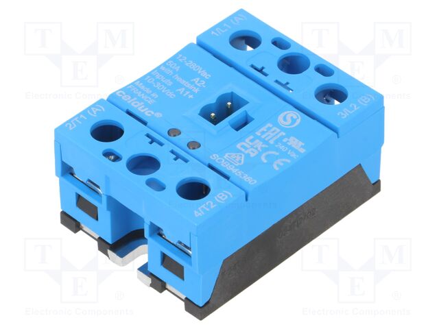 Relay: solid state; Ucntrl: 10÷30VDC; 50A; 12÷280VAC; -55÷100°C