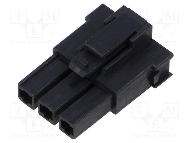 Connector: wire-wire; Mega-Fit; PIN: 3; straight; -40÷105°C; plug