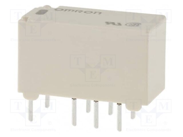 Relay: electromagnetic; DPDT; Ucoil: 3VDC; Icontacts max: 2A; PCB