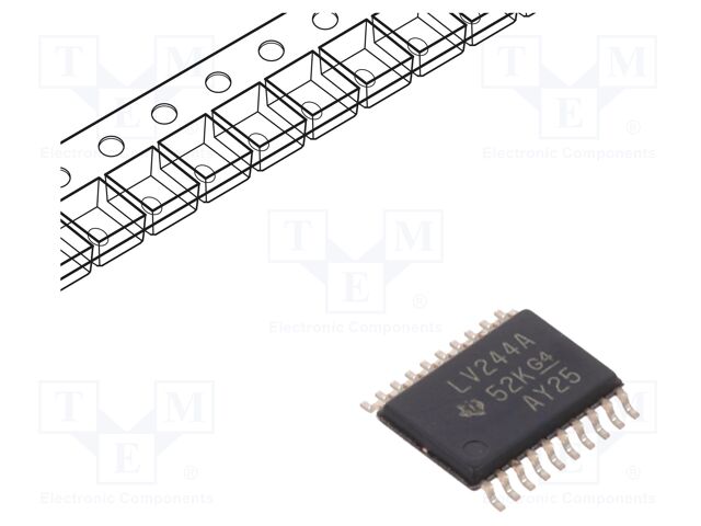 Buffer / Line Driver, Non Inverting, 74LV244, 2 V to 5.5 V, TSSOP-20