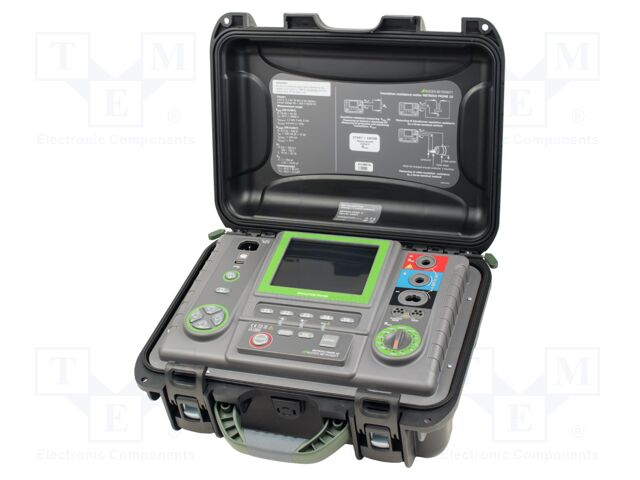 Meter: insulation resistance; LCD 5,6"; 10M÷40TΩ @ 50÷10000V