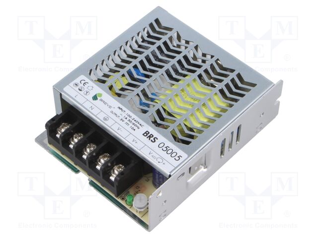 Power supply: switching; for building in; 50W; 5VDC; 0÷10A; OUT: 1