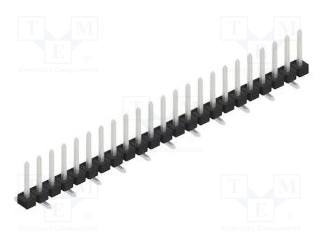 Connector: pin strips; pin header; male; PIN: 23; 2.54mm; SMT; 1x23