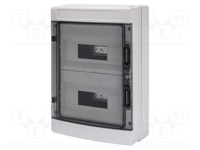 Enclosure: for modular components; IP65; wall mount; grey; 40 CD