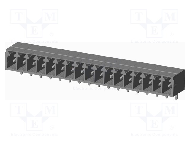 Connector: pluggable terminal block; socket; male; on PCBs