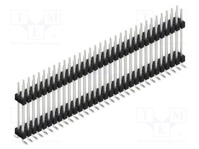 Connector: pin strips; pin header; male; PIN: 64; 2.54mm; SMT; 2x32