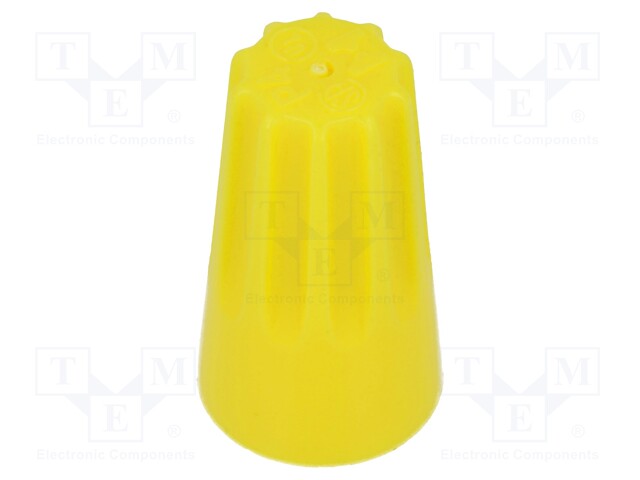 Close end; Twist Splice; 22AWG÷10AWG; screwed; yellow; max.105°C