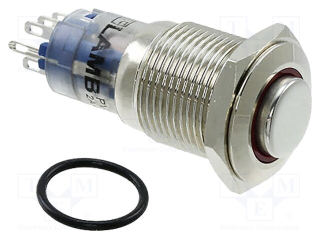 Switch: vandal resistant; Pos: 2; DPDT; 2A/48VDC; IP40; ON-(ON)
