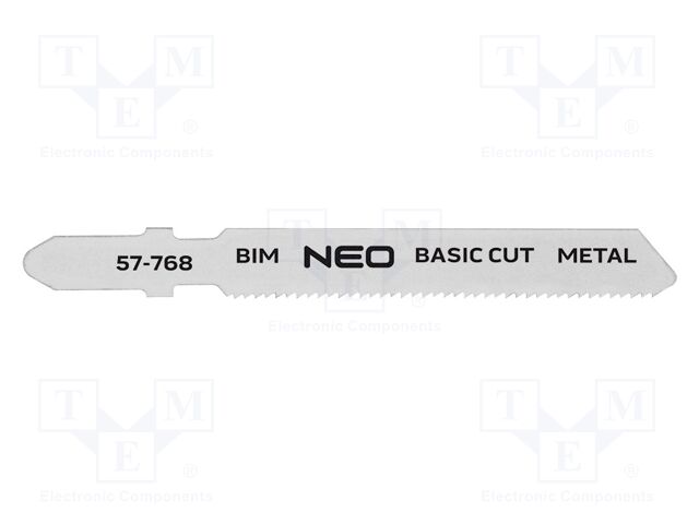 Hacksaw blade-set; metal,jigsaw; 21teeth/inch; 75mm; 2pcs.