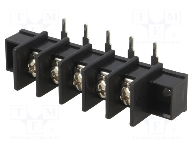 PCB terminal block; angled 90°; 9.5mm; ways: 5; 4mm2; 22AWG÷12AWG
