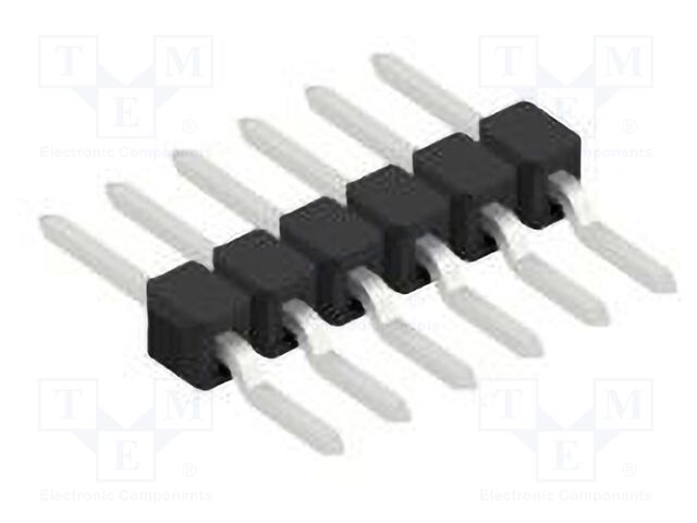 Connector: pin strips; pin header; male; PIN: 6; 2.54mm; SMT; 1x6