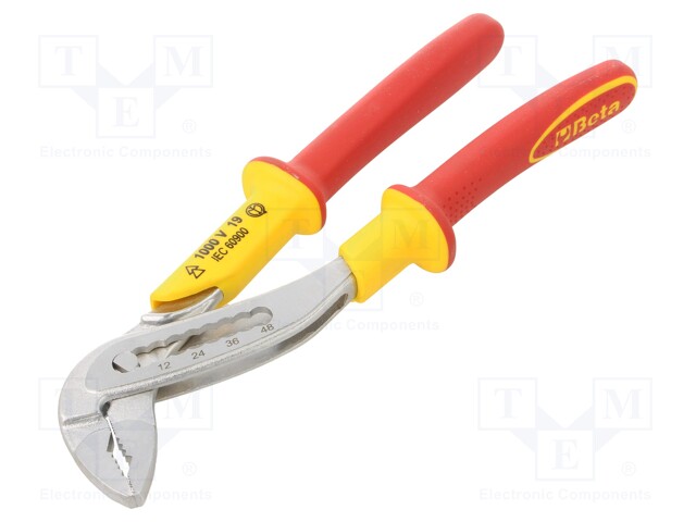 Pliers; insulated,adjustable; 250mm; Conform to: EN 60900,VDE