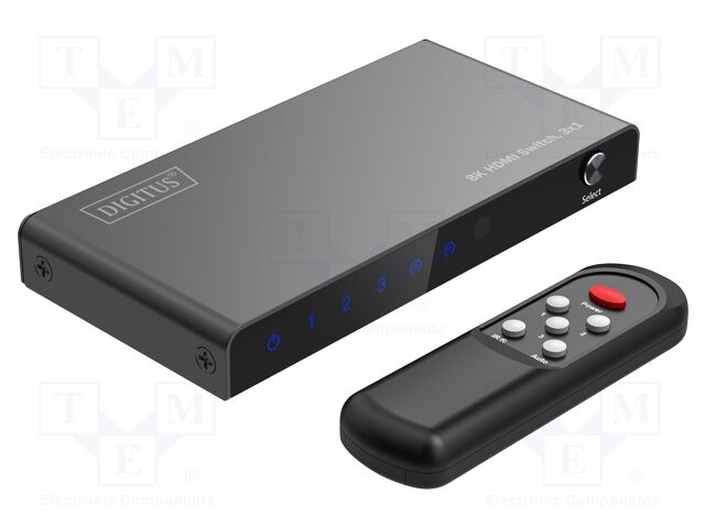 Switch; HDMI 2.1; black; Input: HDMI socket x3,USB C socket