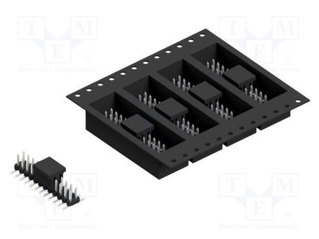 Connector: pin strips; pin header; male; PIN: 24; 2mm; SMT; 2x12