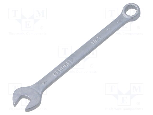 Wrench; combination spanner; 7mm; tool steel; thin; 7 MM; L: 110mm