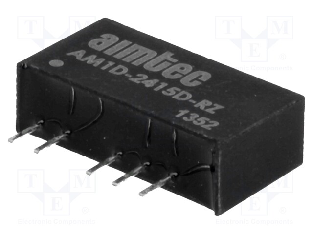 Converter: DC/DC; 1W; Uin: 21.6÷26.4V; Uout: 15VDC; Uout2: -15VDC