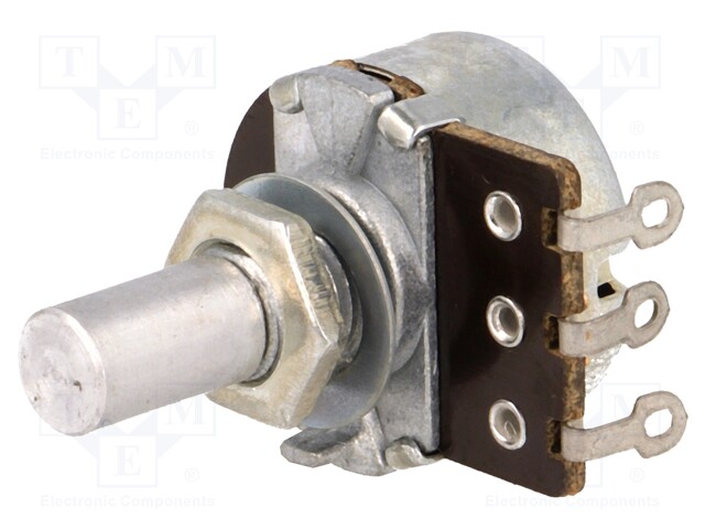Potentiometer: shaft; single turn; 10kΩ; 200mW; ±20%; on panel; 6mm
