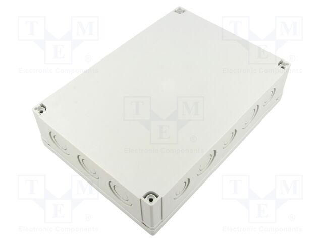 Enclosure: multipurpose; X: 180mm; Y: 255mm; Z: 63mm; MNX; grey; IK08