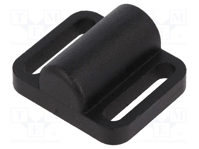 Locator; for spring latches; W: 38mm; Mat: zinc alloy; Øhole: 6mm