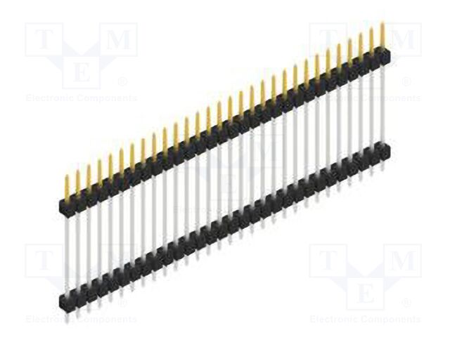 Connector: pin strips; pin header; male; PIN: 30; 2.54mm; THT; 1x30