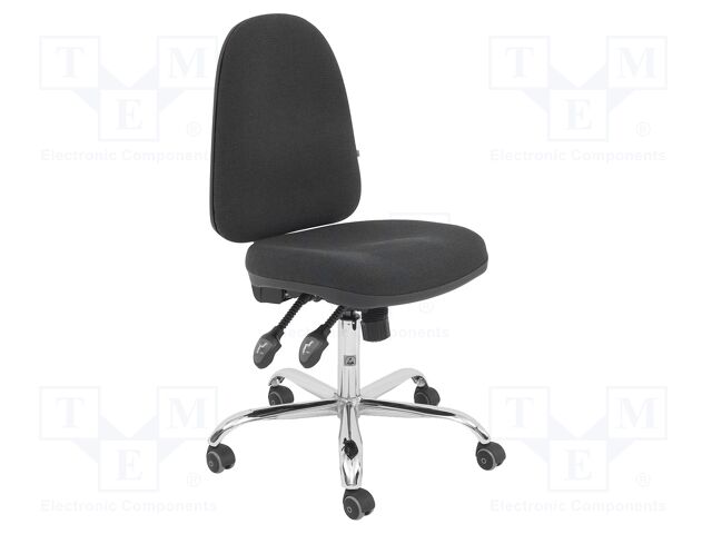 Chair; ESD; Seat dim: 460x430mm; Back dim: 440x510mm; 490÷620mm