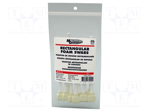Tool: cleaning sticks; L: 139.7mm; 10pcs; ESD,single sided