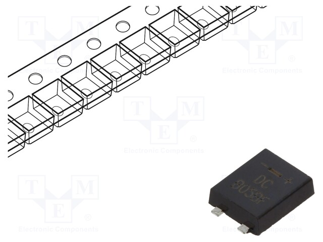 Bridge rectifier: single-phase; 100V; If: 0.5A; Ifsm: 25A; MBFL; SMT