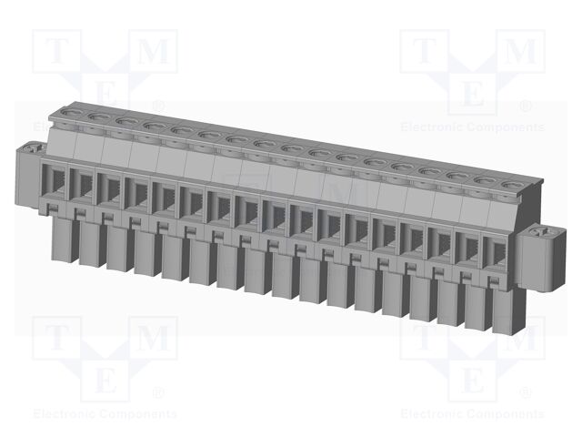 Connector: pluggable terminal block; plug; female; angled 90°