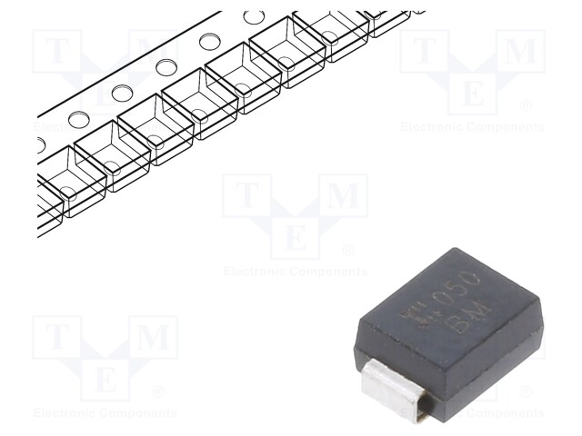 Diode: transil; 600W; 16.7÷19.2V; 24A; bidirectional; SMB